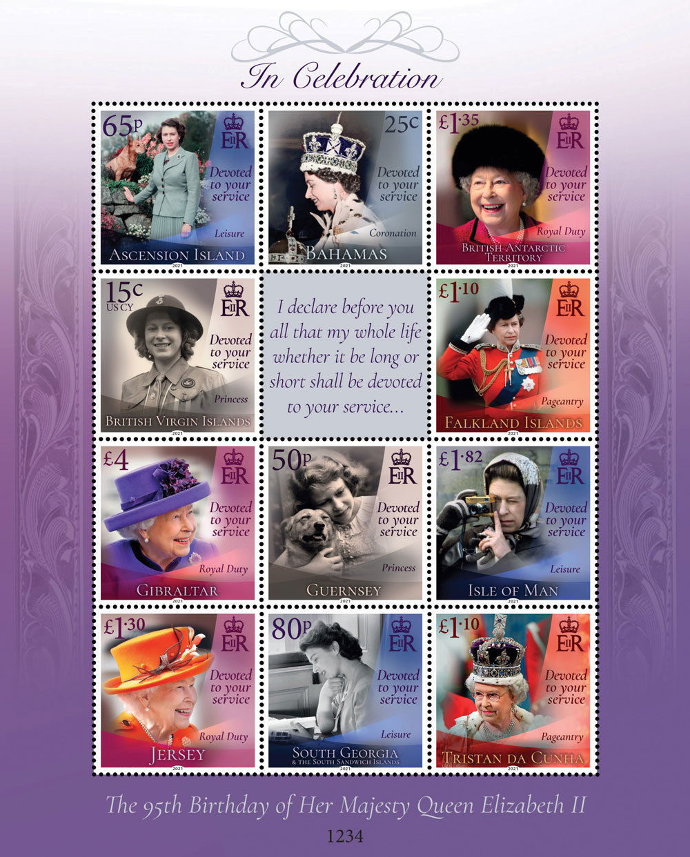 The Queens 95th Birthday Joint Sheetlet